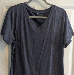 Classic Indigo V-Neck Women's Top